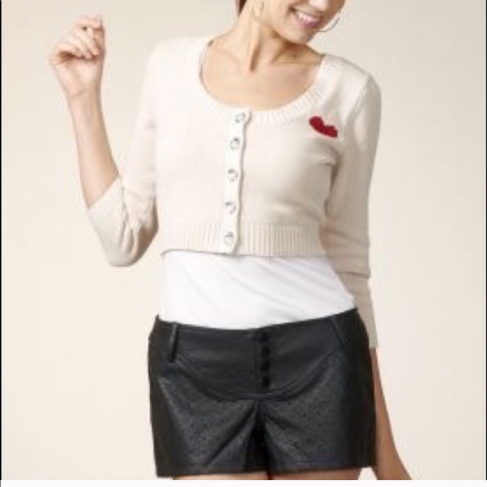 Betsey Johnson Love Cardigan Size Large